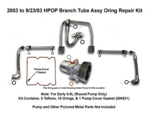 03-04 6.0L Powerstroke HPOP Oil Branch Tube Oring Kit